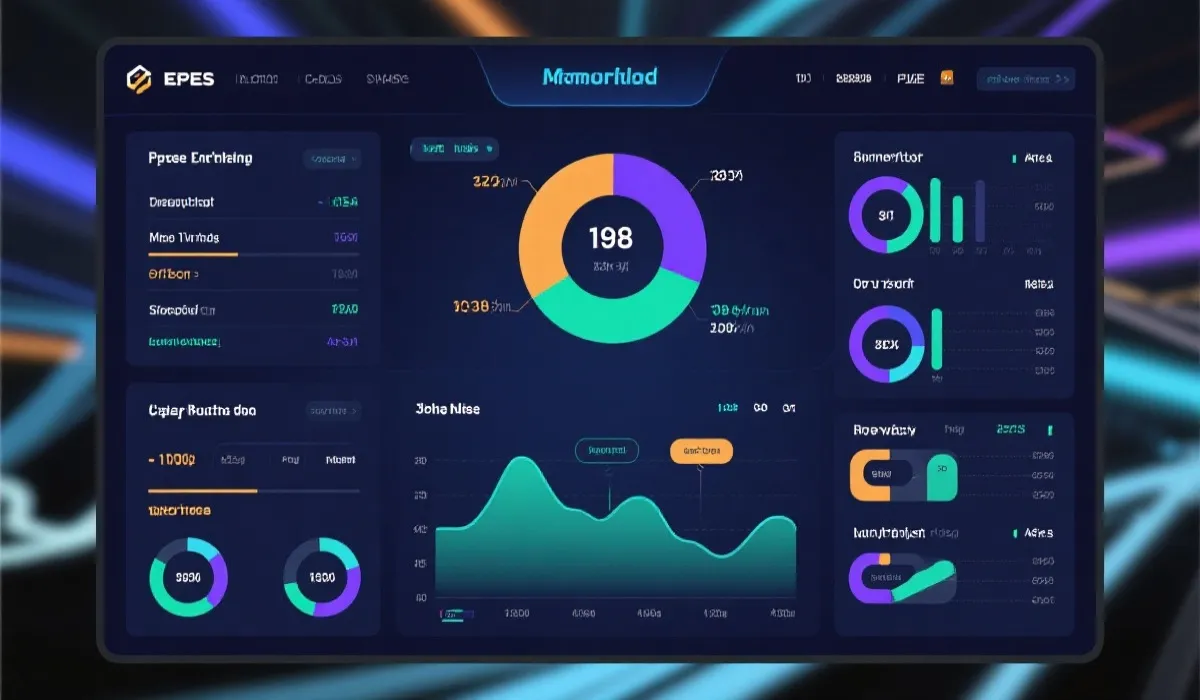 数据趋势仪表盘示意图